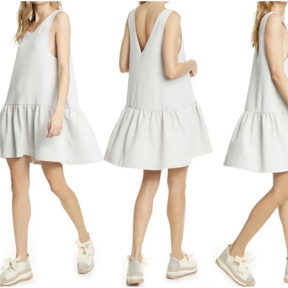 NWOT Free People Easy Street Womens Sleeveless Mini Dress Size S Grey msrp $118